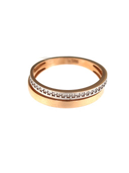 Rose gold zirconia ring DRD09-01