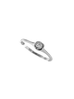White gold engagement ring with diamond DBBR17-10