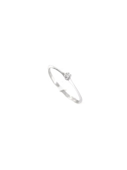 White gold engagement ring with diamond DBBR02-25