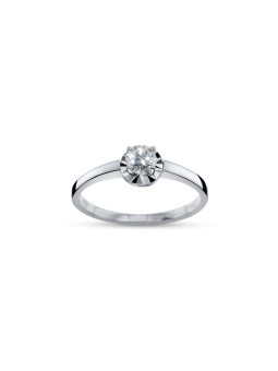 White gold engagement ring with diamond DBBR17-01 0.03CT
