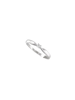 White gold engagement ring with diamond DBBR01-26
