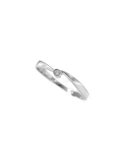 White gold engagement ring with diamond DBBR17-09