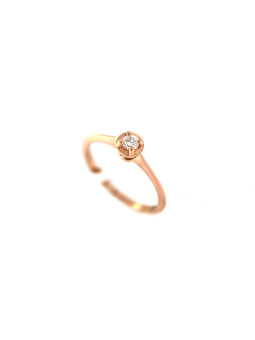Rose gold ring with diamond DRBR01-46
