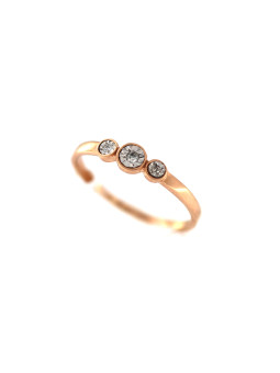 Rose gold ring with diamond DRBR18-04