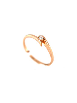 Rose gold ring with diamond DRBR10-24