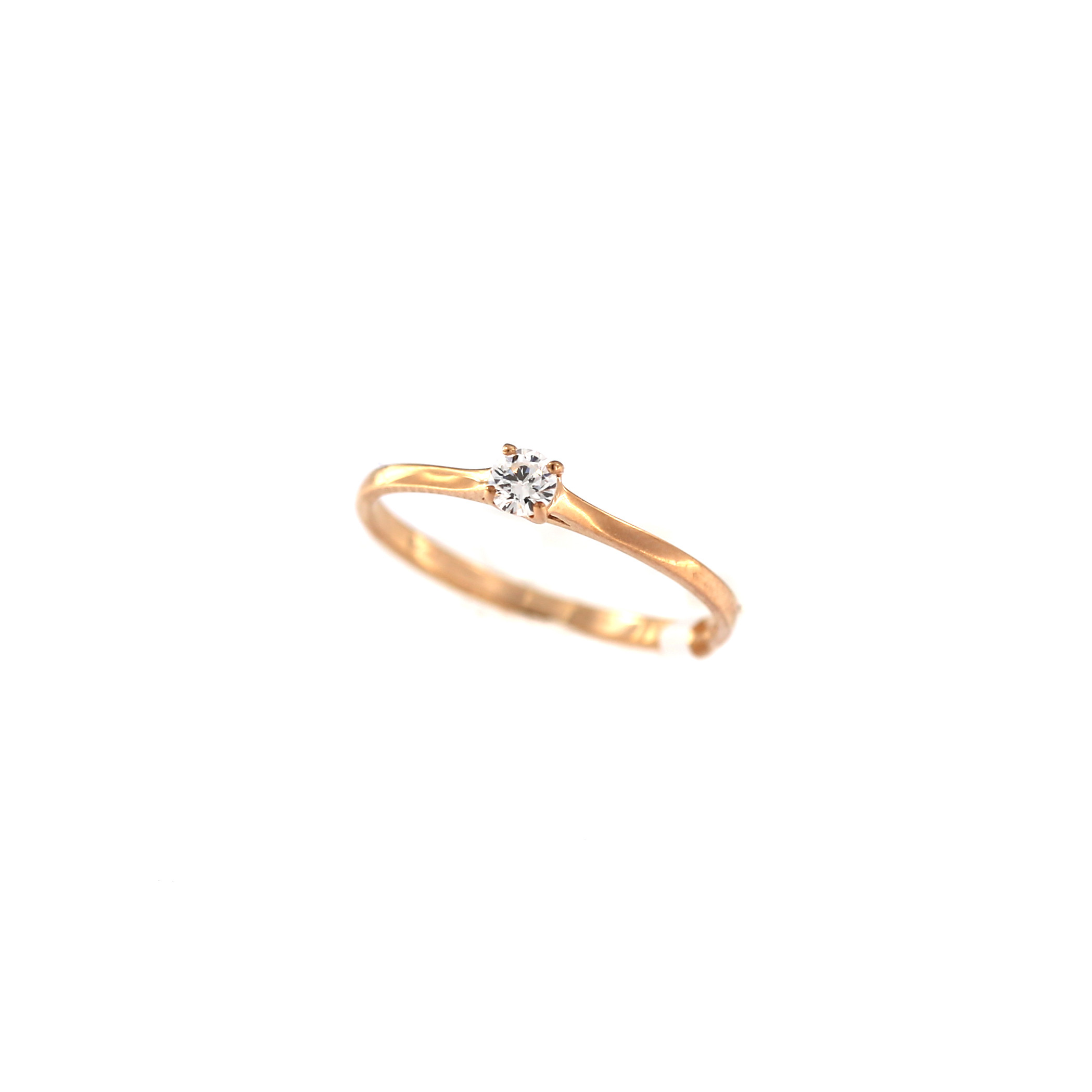 Rose gold ring with diamond DRBR01-39 0.10CT
