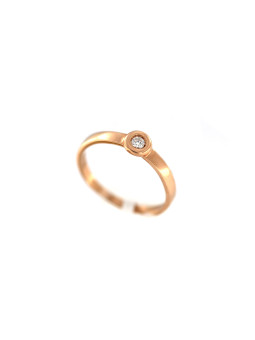 Rose gold ring with diamond DRBR06-16