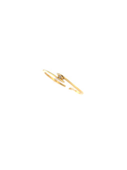 Yellow gold engagement ring with diamond DGBR09-11