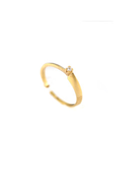 Geltono aukso sužadėtuvių žiedas su briliantu DGBR01-05