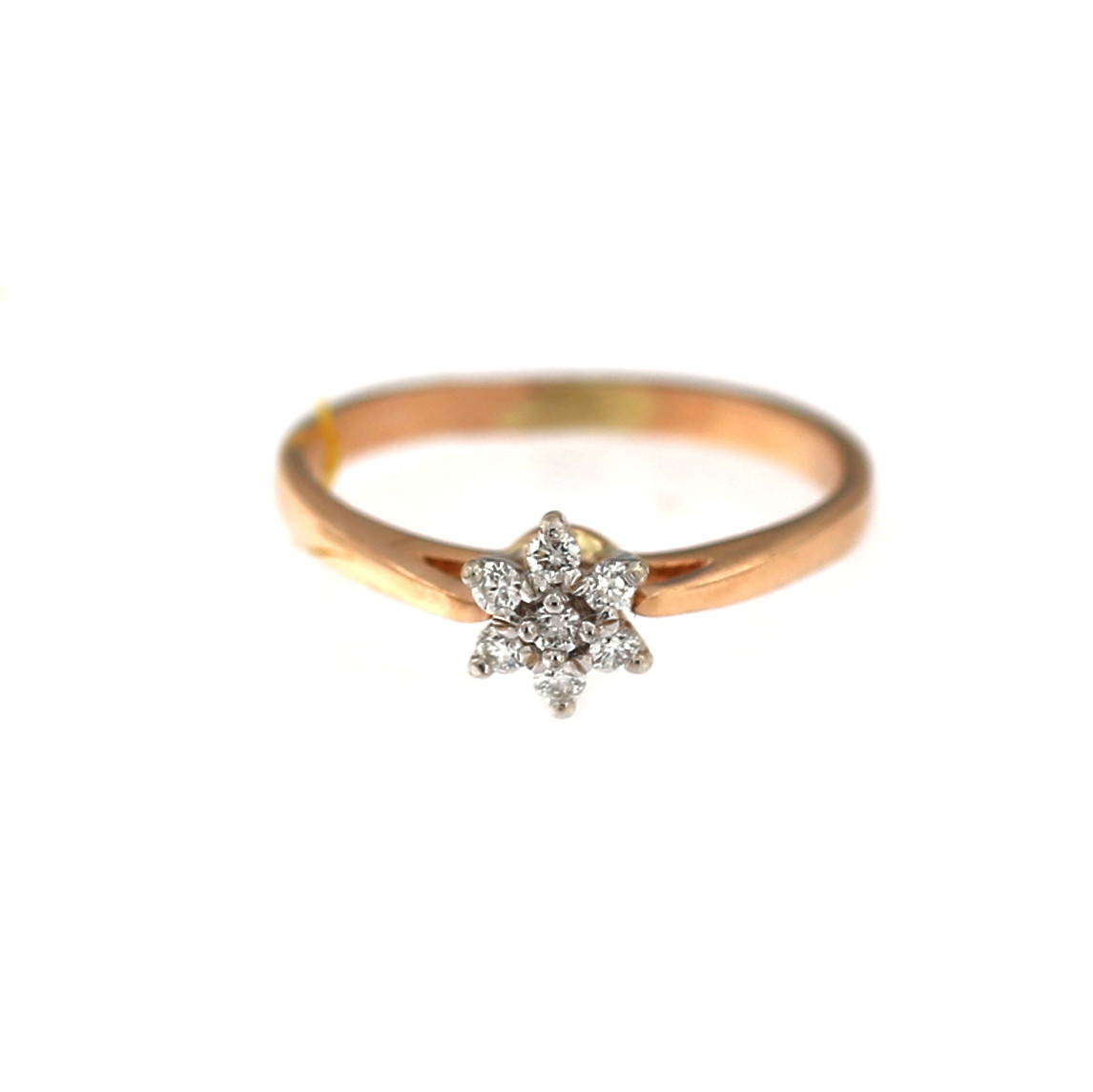 Rose gold ring with diamonds DRBR10-02
