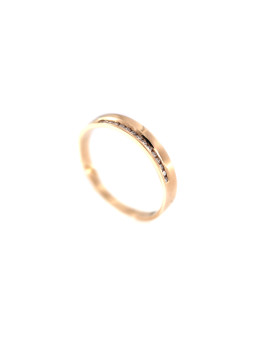 Rose gold ring with diamonds DRBR13-14