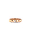 Rose gold ring with diamonds DRBR14-07 17.5MM 