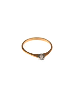 Auksinis sužadėtuvių žiedas DRS01-14-01 15.5MM