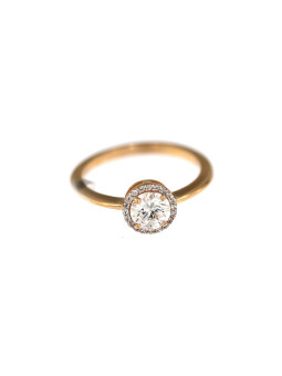 Rose gold engagement ring DRS02-02-02