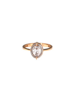 Rose gold engagement ring DRS02-03-07