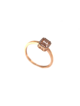 Rose gold engagement ring DRS02-04-02 18MM