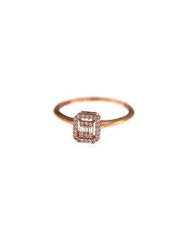 Rose gold engagement ring DRS02-04-02 18MM
