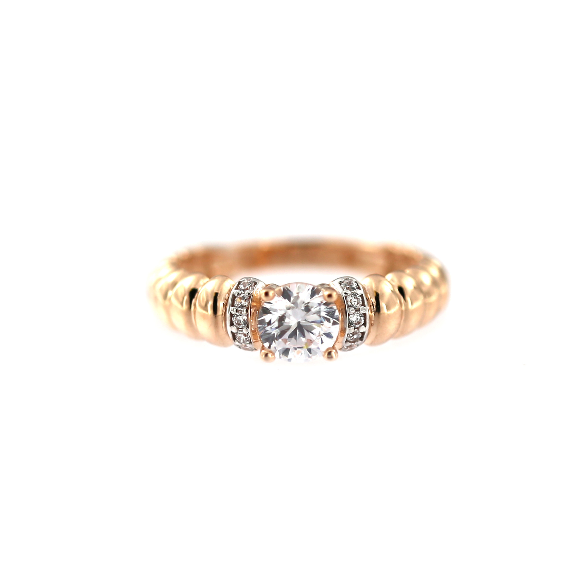 Rose gold engagement ring DRS02-06-01