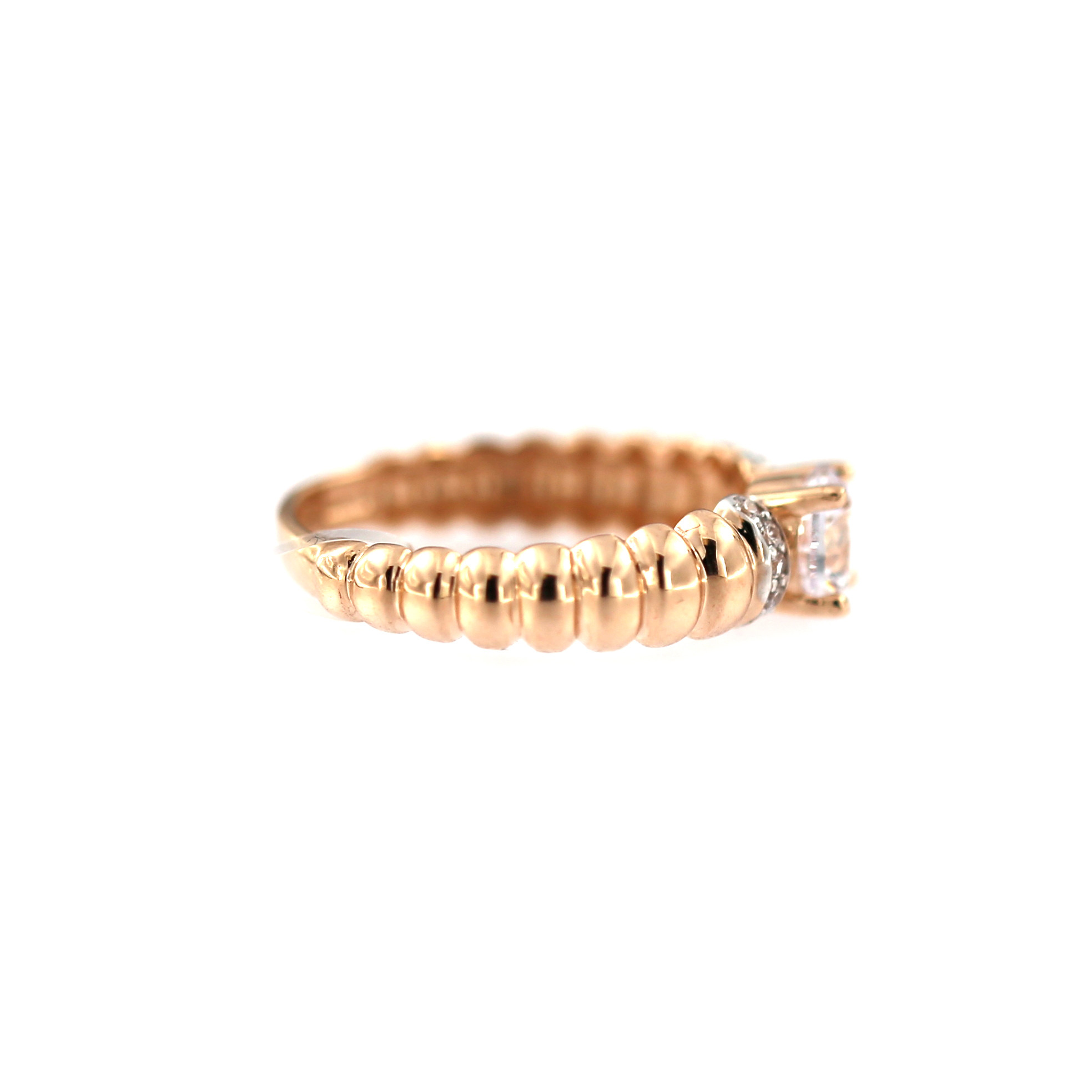 Rose gold engagement ring DRS02-06-01