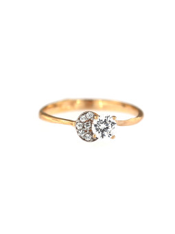 Rose gold engagement ring DRS02-09-02