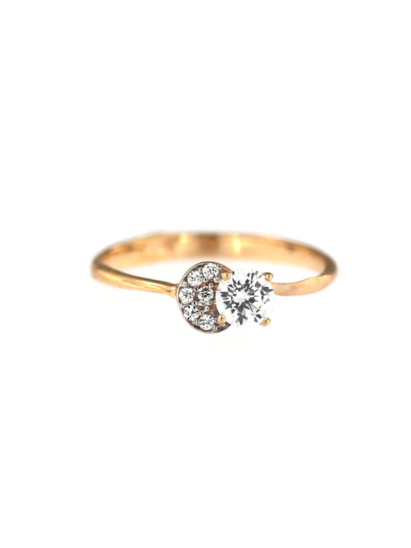 Rose gold engagement ring DRS02-09-02