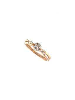 Rose gold engagement ring DRS02-10-03