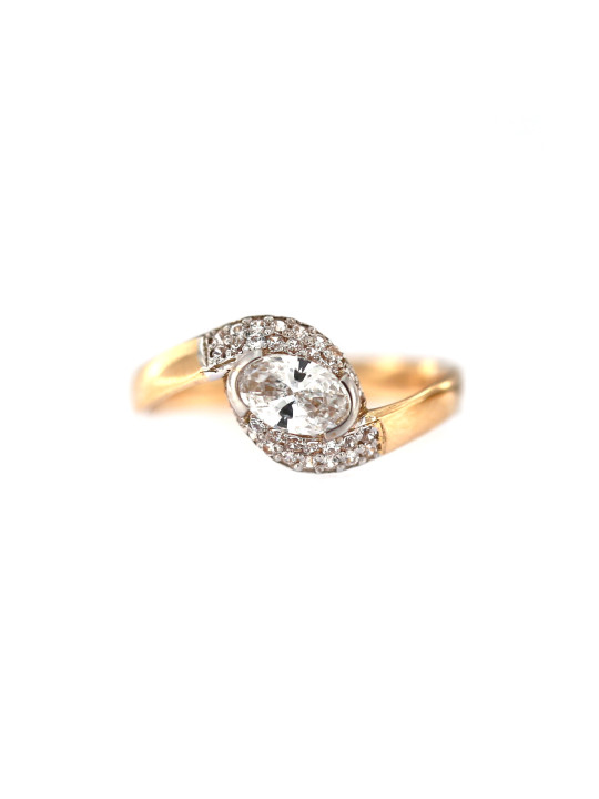 Rose gold zirconia ring DRS04-01-01