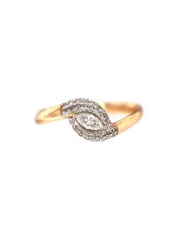 Rose gold zirconia ring DRS04-01-02 16MM