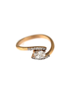 Auksinis žiedas su cirkoniais DRS04-01-05