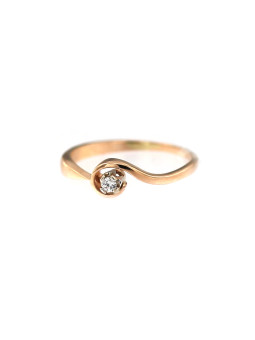 Rose gold engagement ring DRS04-02-01
