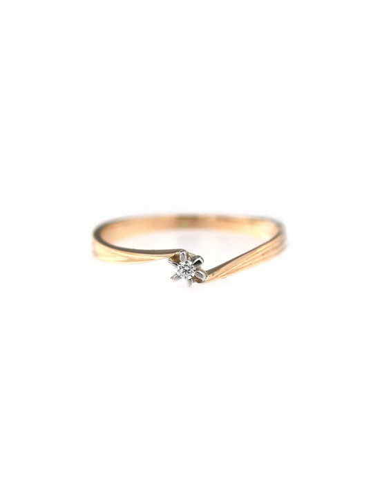 Rose gold engagement ring DRS04-02-02