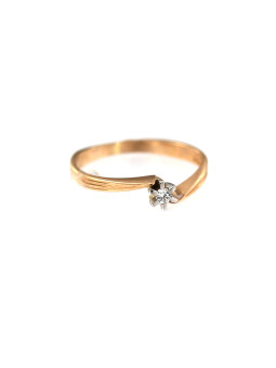 Rose gold engagement ring DRS04-02-02