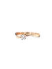 Rose gold engagement ring DRS04-02-21 17.5MM 