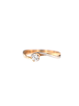 Rose gold engagement ring DRS04-02-21 17.5MM