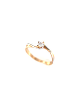 Rose gold engagement ring DRS04-02-21 17.5MM