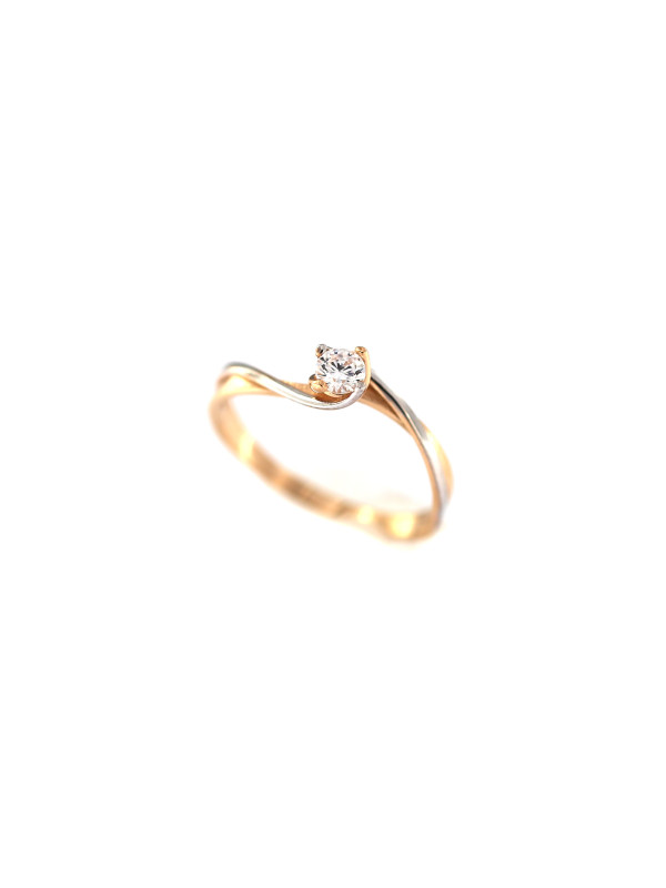 Rose gold engagement ring DRS04-02-21 17.5MM
