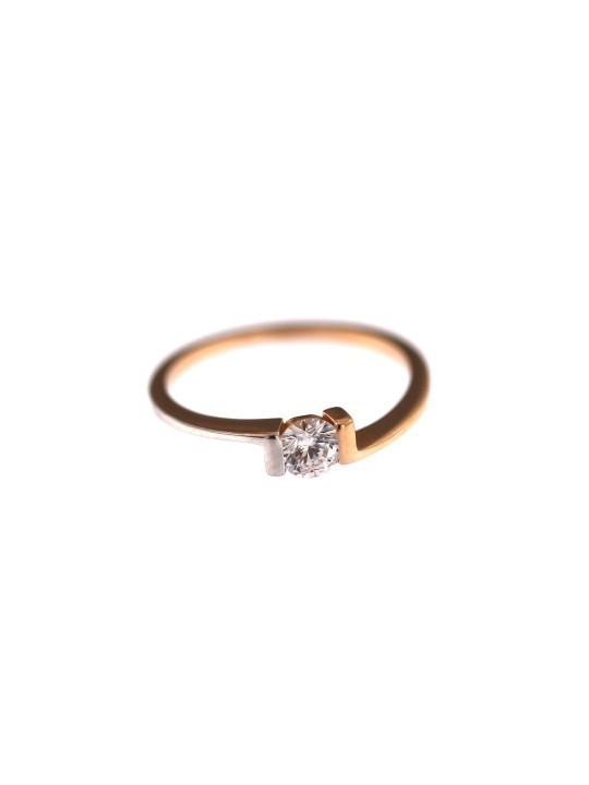 Rose gold engagement ring DRS04-02-27 17.5MM