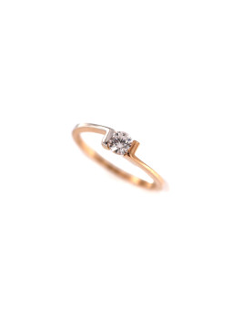 Rose gold engagement ring DRS04-02-27 17.5MM