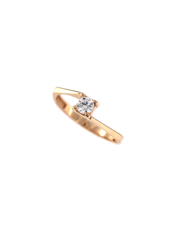 Rose gold engagement ring DRS04-02-29 18MM