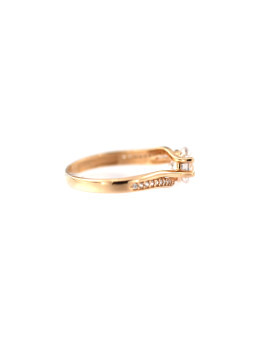 Rose gold zirconia ring DRS04-03-01 18MM