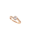 Rose gold zirconia ring DRS04-03-12 17MM 