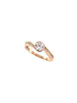Rose gold zirconia ring DRS04-03-12 17MM