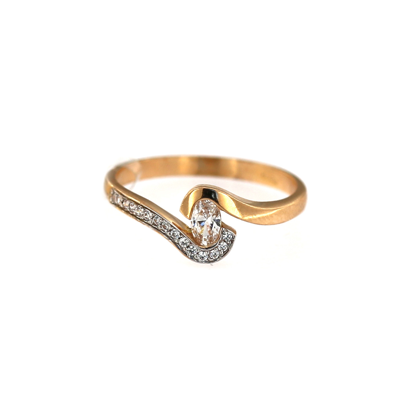 Rose gold engagement ring DRS04-04-03 16MM