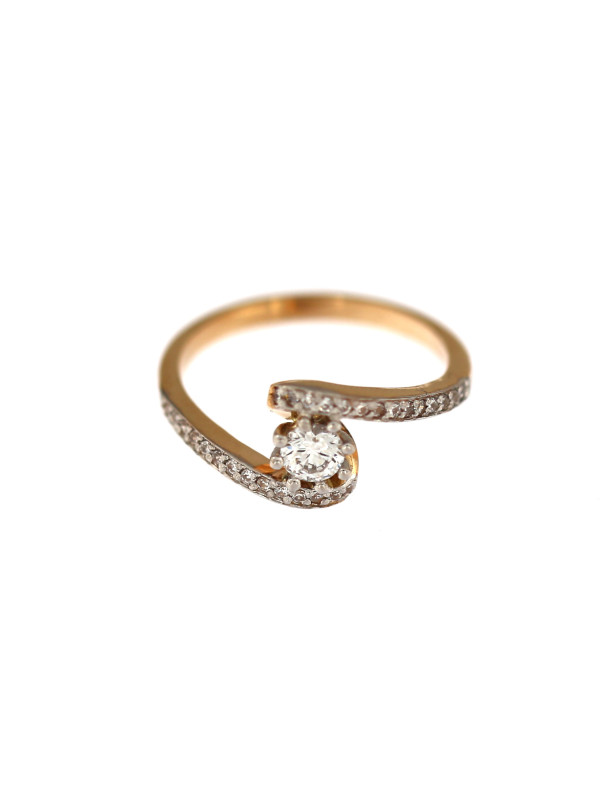 Rose gold engagement ring DRS04-04-05