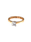 Rose gold engagement ring DRS01-01-14 