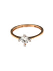 Rose gold engagement ring DRS01-01-17 17MM 