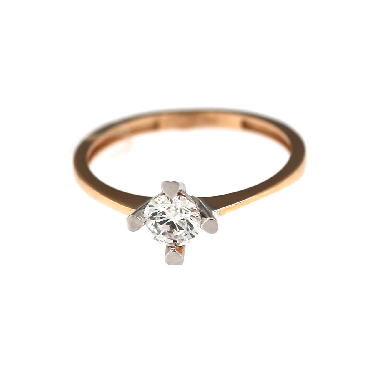 Rose gold engagement ring DRS01-01-17