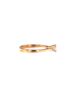Rose gold zirconia engagement ring DRS01-01-32 15.5MM