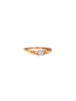 Rose gold engagement ring DRS01-01-40 15.5MM