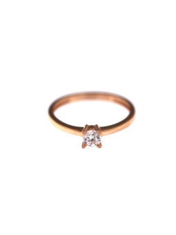 Rose gold engagement ring DRS01-01-48 16MM